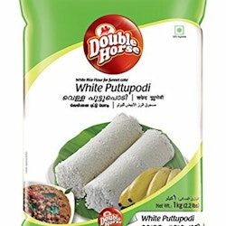 White Puttu Flour (Double Horse) - 1kg