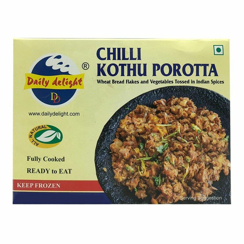 Frozen Chilli Kothu Parotta (Daily Delight) - 400g