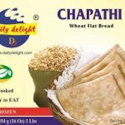Frozen Homemade Chappathi (Wheat Flat Bread) (Daily Delight) 454g