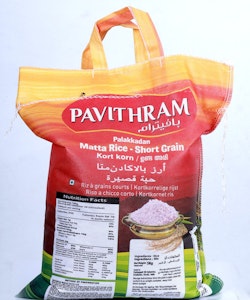 Palakkadan Matta Rice (Short Grain) (Pavithram) 5Kg