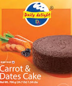 Frozen Carrot & Dates Cake (Daily Delight) 700g