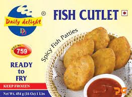 Frozen Daily Delight FISH CUTLET (Daily Delight) - 454g