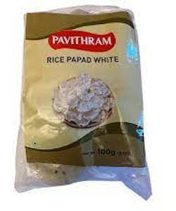 Rice papad white (Pavithram) 100g