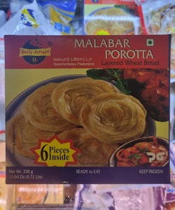 Frozen Malabar Parotta (Paratha) (Daily Delight) 330g