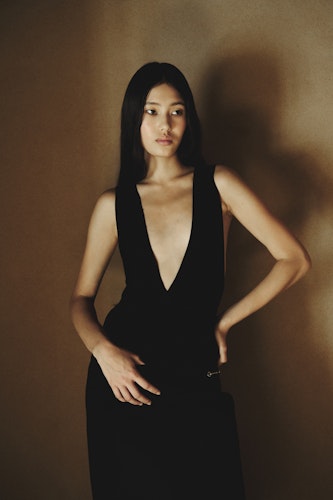 Deep v neck top