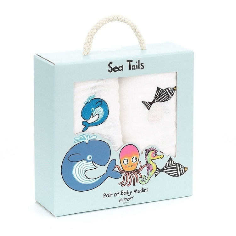 Sea Tails Muslinfilt 2-pack