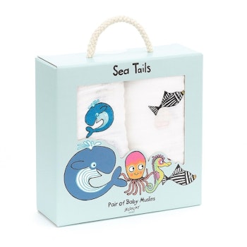 Sea Tails Muslinfilt 2-pack