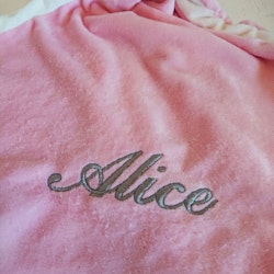 Snuttefilt Med Namn - Miffy Rosa