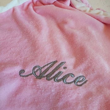 Snuttefilt Med Namn - Miffy Rosa