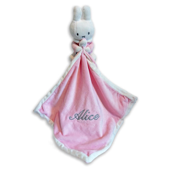 Snuttefilt Med Namn - Miffy Rosa