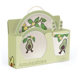 Amuseable Avocado Bamboo Matset