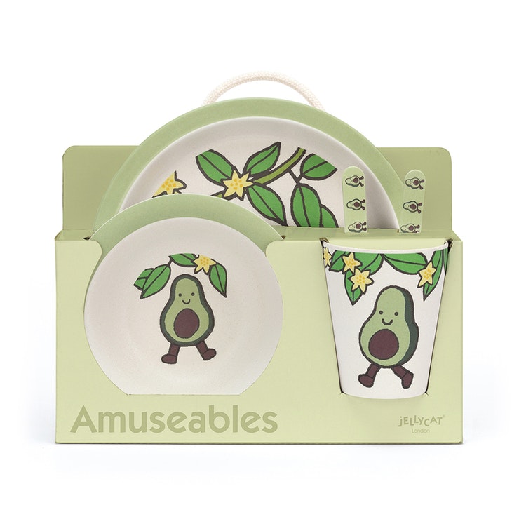 Amuseable Avocado Bamboo Matset