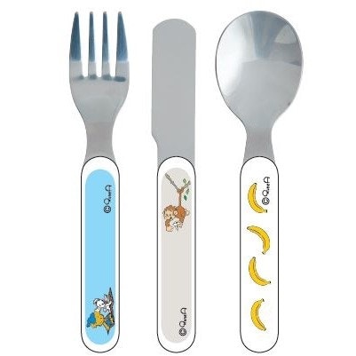 Bamse Bestick Djungel - Gaffel, Kniv & Sked - Nallia.se | Personliga barn &  babyprodukter