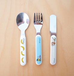 Bamse Bestick Djungel - Gaffel, Kniv & Sked