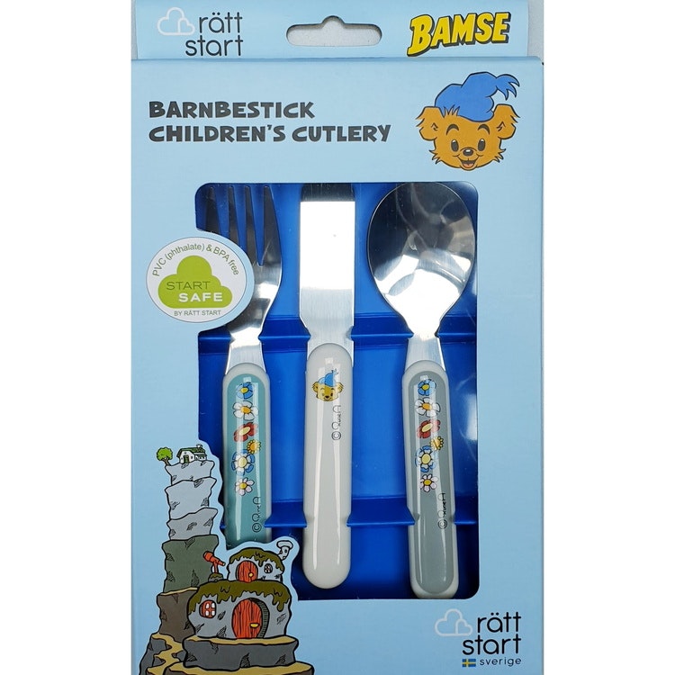 Bamse Bestick 3-pack - Ballong