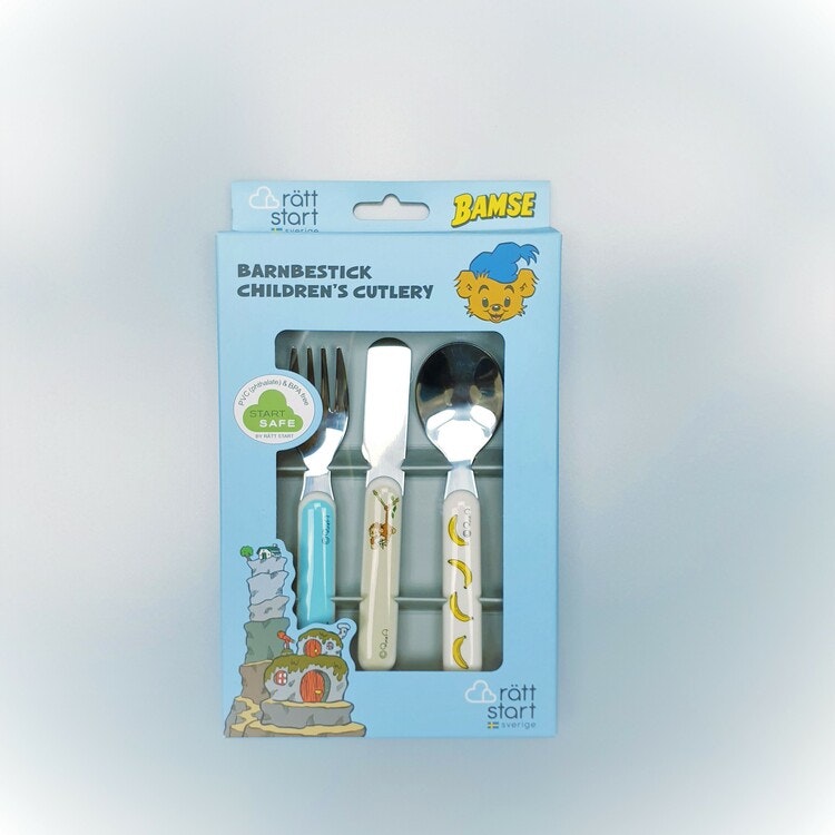 Bamse Bestick Djungel - Gaffel, Kniv & Sked