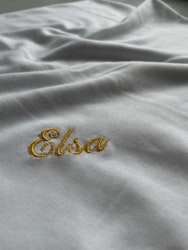 Babyfilt Med Namn, Vit