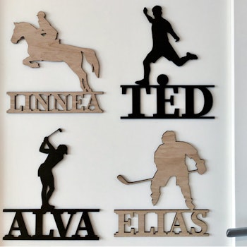 Sportskylt Med Namn
