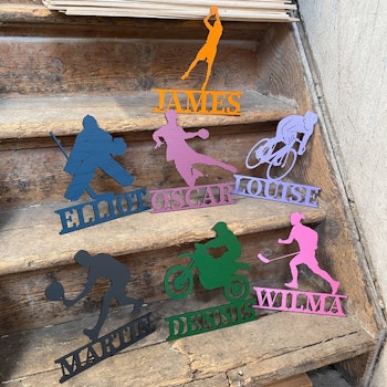 Sportskylt Med Namn