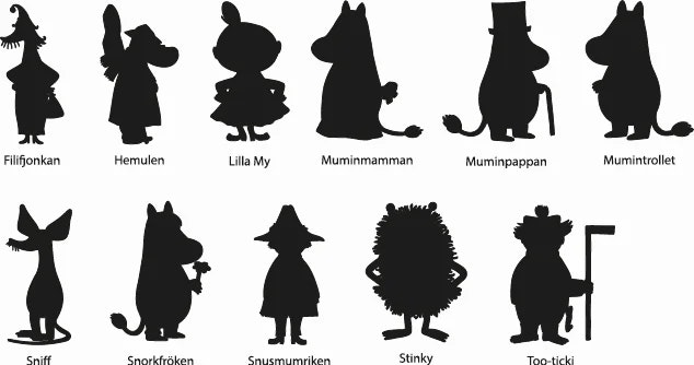 Bokstav Med Figurer - Mumin