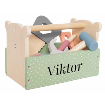 Verktygslåda Med Namn - Grön