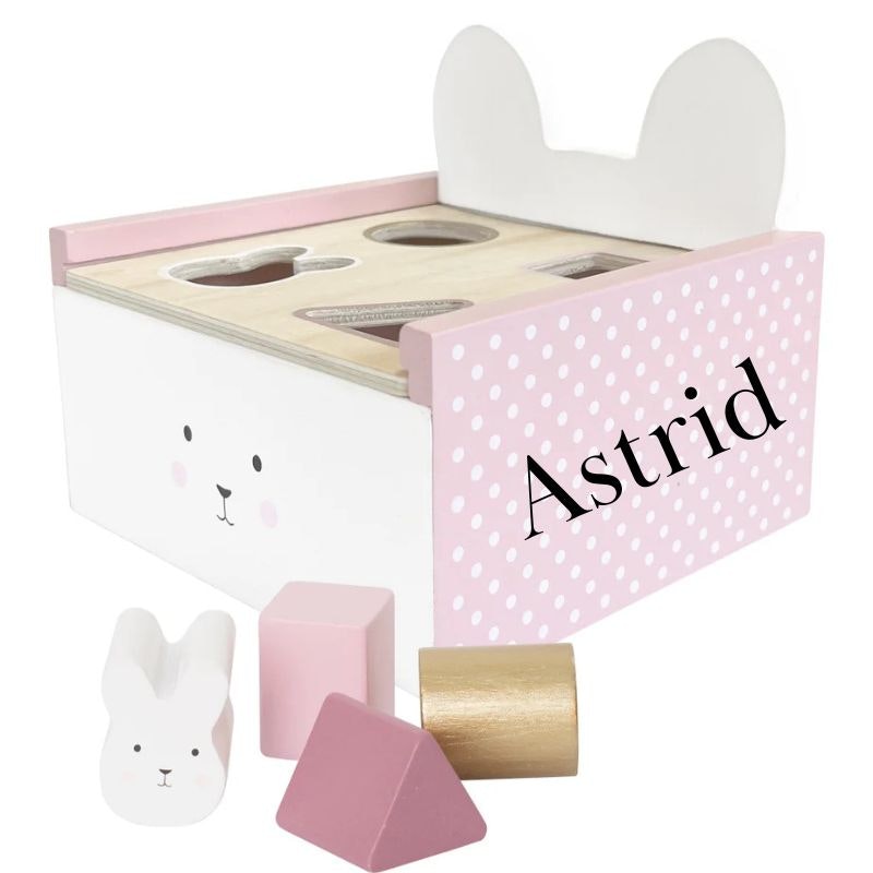 Sorteringslåda Med Namn - Bunny