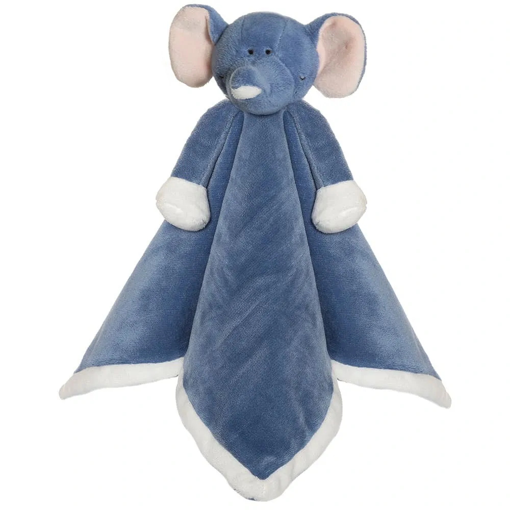Snuttefilt Med Namn - Diinglisar Elefant, Blå