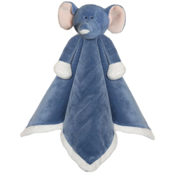 Snuttefilt Med Namn - Diinglisar Elefant, Blå