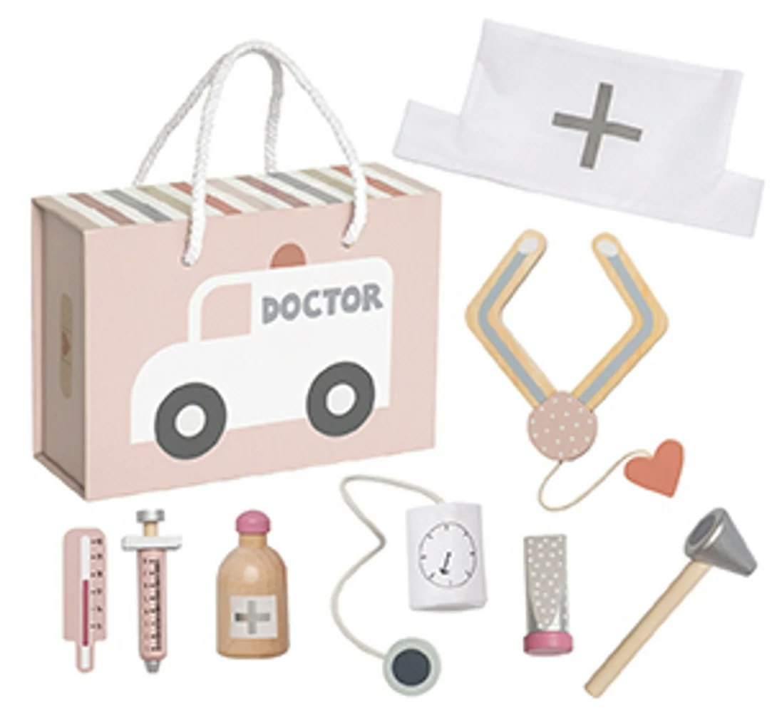 Doktorsväska Med Namn - Rosa
