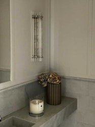 Muranolampa •'SETTE' • klart glas.