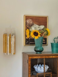 Pair of Murano Wall Lamps 'CLASSIC' Stripe