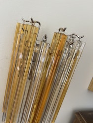 Pair of Murano Wall Lamps 'CLASSIC' Stripe