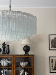 Muranolampa • TUBULAR • XXL Flat • klart glas.