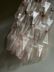 Muranolampa • 'SEDICI' • rosa glas.