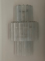 Murano Wall Lamp 'TUBULAR' in White Color.