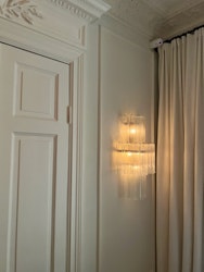 Murano Wall Lamp 'TUBULAR' in White Color.