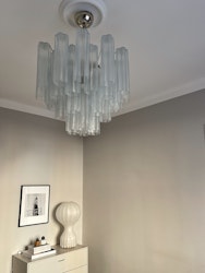 Muranolampa • TUBULAR• MEDIUM • klart glas.