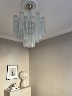 Muranolampa • TUBULAR• MEDIUM • klart glas.