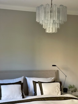 Muranolampa • TUBULAR• MEDIUM • klart glas.