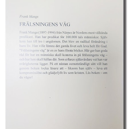 Frälsningens väg - Frank Mangs