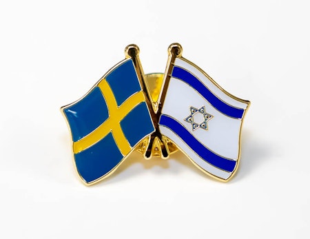 Pin - Flaggor Sverige-Israel
