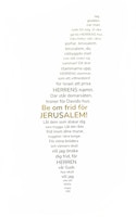 A3-poster med guldtryck: Psalm 122