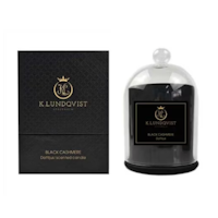 DOFTLJUS MED GLASKUPA BLACK CASHMERE / PATCHOULI OCH TRÄ