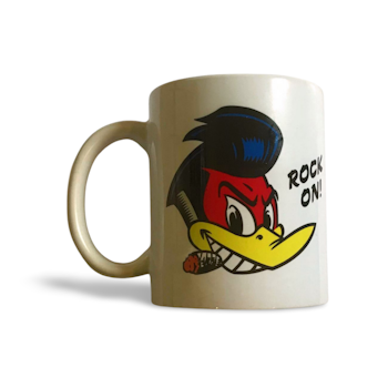 Hackspett "Rock on!" Kaffemugg