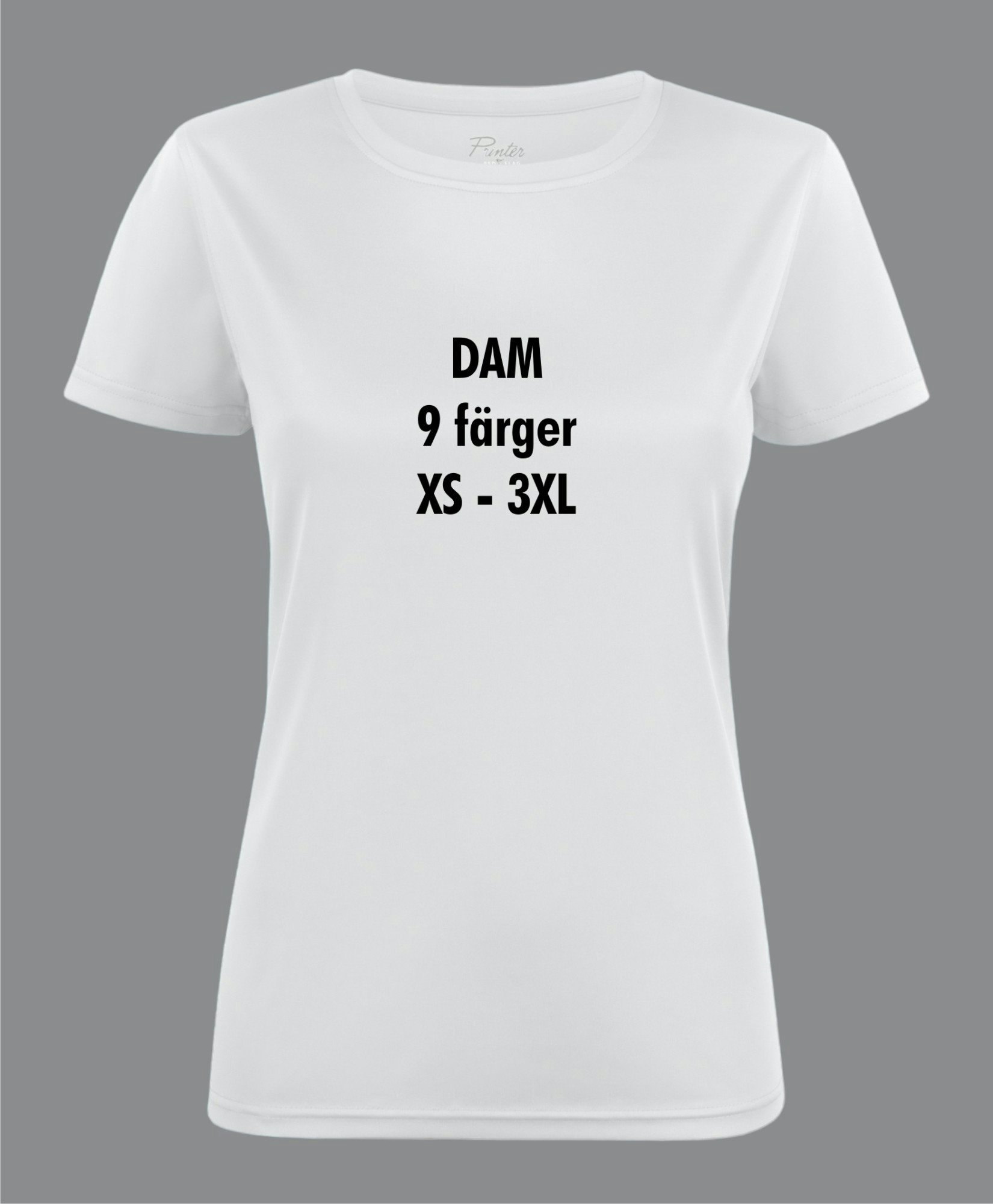 Text-På > RUN DAM T-shirt u. tryck