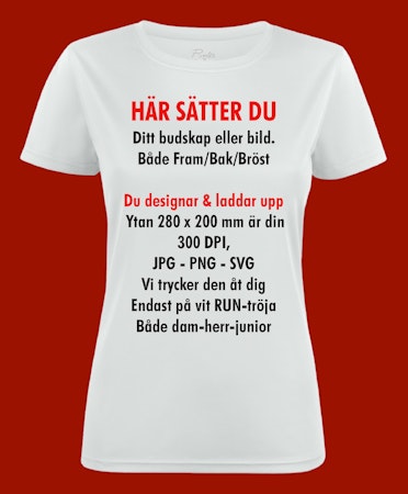 RUN-tröja med Din design