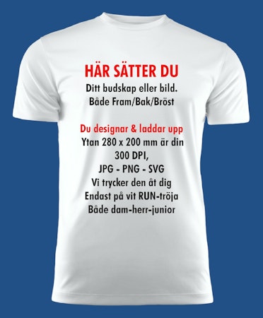RUN-tröja med Din design