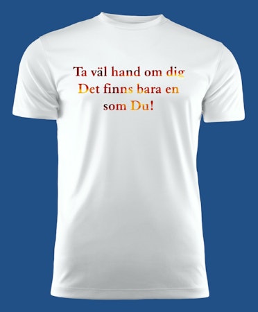 3005 T-shirt med färdiga budskap