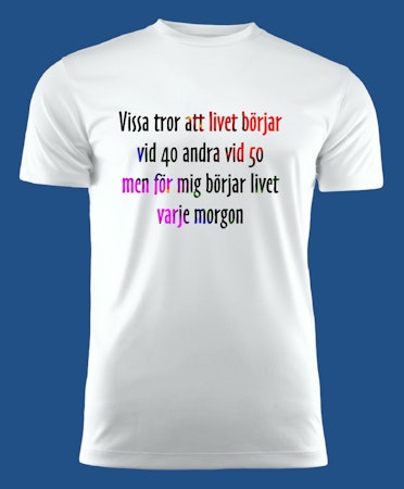3021 T-shirt med färdiga budskap