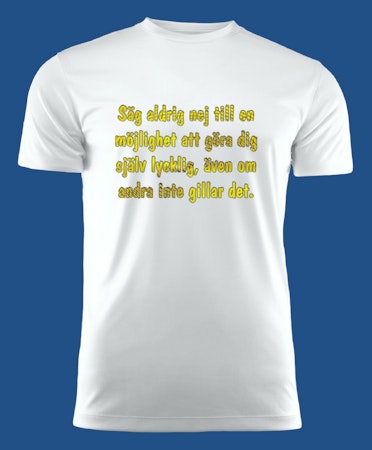 3028 T-shirt med färdiga budskap